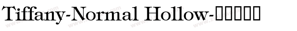 Tiffany-Normal Hollow字体转换